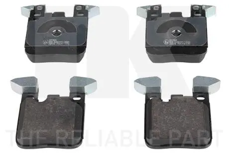 221565 Колодки гальмівні задні BMW 1/3/4 1.5-3.0H 03.11- NK підбір по vin на Brocar