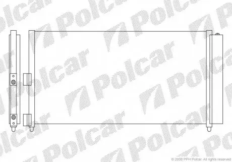 3022K8C5 Радіатор кондиціонера POLCAR підбір по vin на Brocar