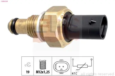 1830338 Датчик темпер MB C/E class 2.0/2.2/2.5 CDI, 07- EPS підбір по vin на Brocar
