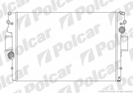 305208A5 Радиатор охлаждения Iveco Dailly 2.3-3.0 D 02- POLCAR підбір по vin на Brocar