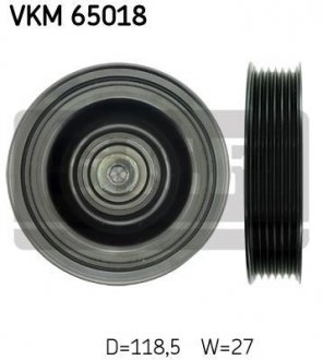 VKM65018 Ролик паска приводного HYUNDAI 2.0CRDI 00.06-, 1.5CRDI SKF підбір по vin на Brocar