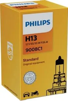 9008C1 Автолампа H13 12V 60/55W P26.4t PHILIPS підбір по vin на Brocar