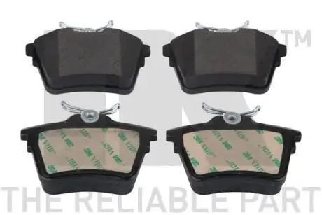 223745 Тормозные колодки задние (17.8mm) Peugeot 407 1.6/1.8/2.0 04- NK подбор по vin на Brocar