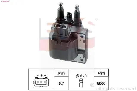 1970355 Котушка запалювання Renault Laguna, Safrane EPS підбір по vin на Brocar