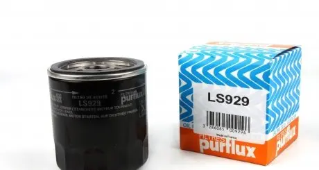 LS929 Фильтр масляный VW T5 2.0BiTDI 09- PURFLUX підбір по vin на Brocar