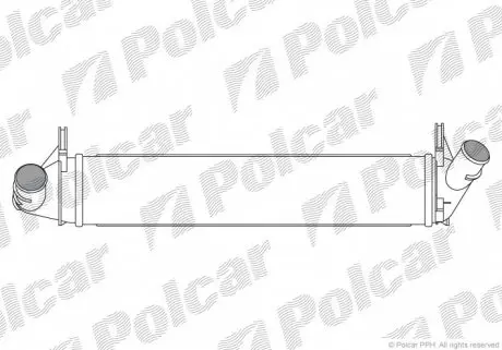2801J81 Радіатор повітря (Інтеркулер) POLCAR підбір по vin на Brocar