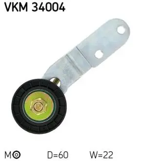 VKM34004 Натяжной ролик (с кронштейном) Escort 1.8D/TD 90-, Fiesta-89 SKF підбір по vin на Brocar