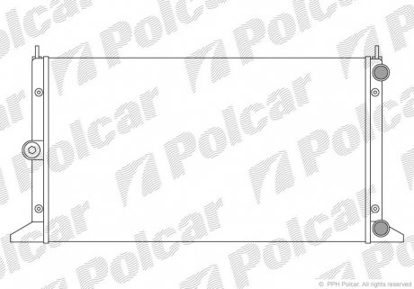 324008A3 Радіатор основний VW Sharan 1.9TDI 96- POLCAR підбір по vin на Brocar
