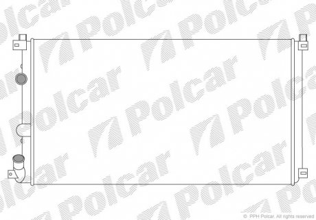 604208A1 Радиатора Renault Master II 2.5 dCi 03- POLCAR підбір по vin на Brocar