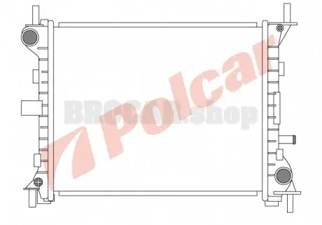3201081 Радіатор охолодження POLCAR підбір по vin на Brocar