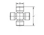 Крестовина кардана DB 208-310/Vito (W639) (24x74.9) U728/4
