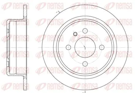 619700 Гальмівний диск задній BMW E30 82- REMSA підбір по vin на Brocar