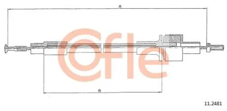 112481 Трос зчеплення Ford Sierra 1,3/1,6 COFLE підбір по vin на Brocar