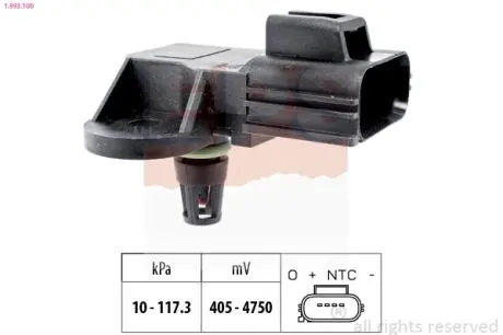 1993100 Датчик вакууму Ford C-max 2.0 07- EPS підбір по vin на Brocar