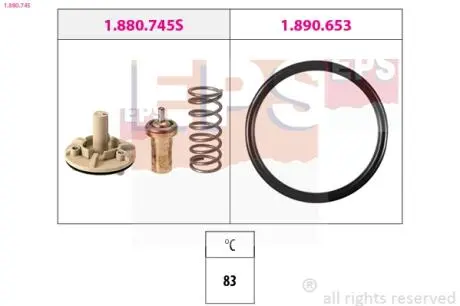1880745 Термостат VAG 1.4/1.6 TFSI 2007- EPS подбор по vin на Brocar