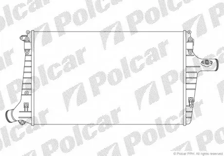 1327J81 Радиатор воздуха (интеркулер) POLCAR підбір по vin на Brocar