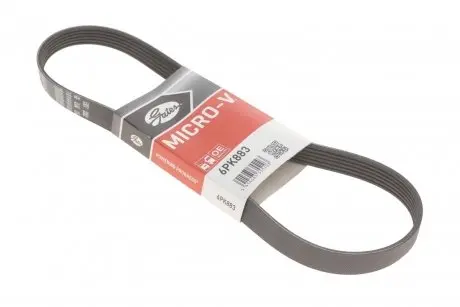 6PK883 Ремень поликлиновый Gates Aveo 1.4 GATES подбор по vin на Brocar
