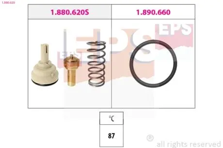 1880620 Термостат VAG 1.6FSI 04- EPS підбір по vin на Brocar