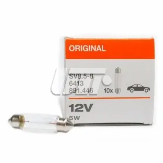 6413 Автолампа C5W 12V 5W SV8.5-8 (пальчик 41mm) OSRAM подбор по vin на Brocar