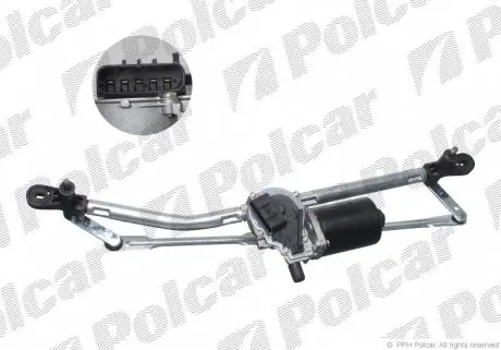 3022SWP2 Механизм стеклоочистителей с моторчиком POLCAR підбір по vin на Brocar