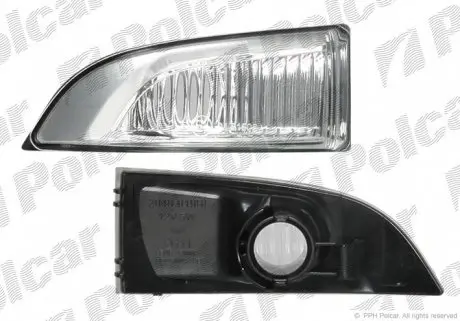 6039195E Бічний вказівник повороту в дзеркалі POLCAR підбір по vin на Brocar