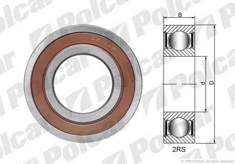 CX356224 Підшипник компресора кондиціонера POLCAR підбір по vin на Brocar