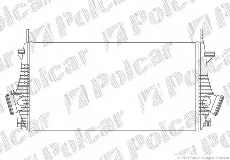 5520J81 Радіатор повітря (Інтеркулер) POLCAR підбір по vin на Brocar