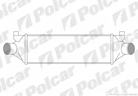3248J82X Радіатор повітря (Інтеркулер) POLCAR підбір по vin на Brocar