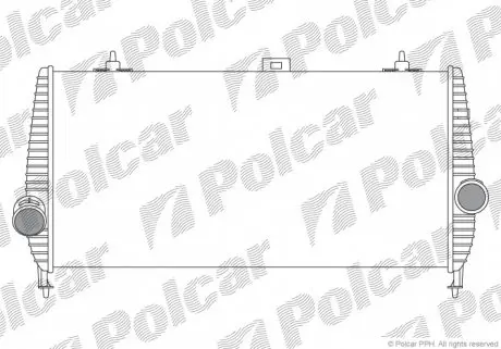 2333J82 Радіатори повітря (інтеркулери) POLCAR підбір по vin на Brocar