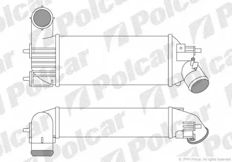 2332J81 Радиаторы воздуха (Интеркулеры) POLCAR подбор по vin на Brocar