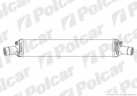 1337J82 Радіатор повітря (Інтеркулер) POLCAR підбір по vin на Brocar