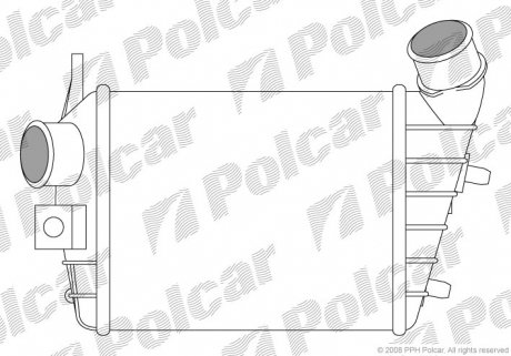 1408J81 Радиаторы воздуха (Интеркулеры) POLCAR підбір по vin на Brocar