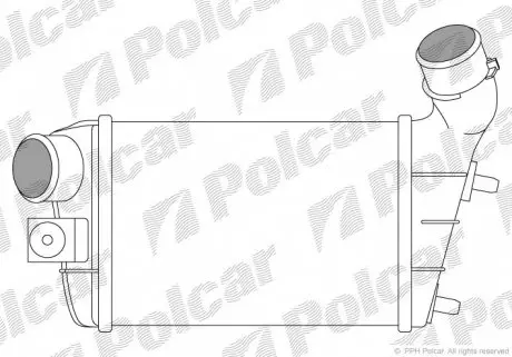 1404J81 Радиаторы воздуха (Интеркулеры) POLCAR підбір по vin на Brocar