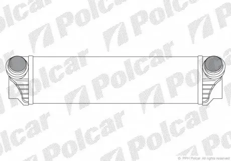 2021J81X Радіатор повітря (Інтеркулер) POLCAR підбір по vin на Brocar
