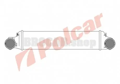 2009J82 Радіатор повітря (Інтеркулер) POLCAR підбір по vin на Brocar