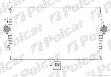 9080J82 Радиаторы воздуха (Интеркулеры) POLCAR подбор по vin на Brocar