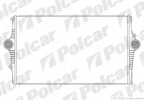 9080J81 Радиаторы воздуха (Интеркулеры) POLCAR подбор по vin на Brocar