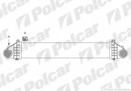 9043J81X Радиаторы воздуха (Интеркулеры) POLCAR подбор по vin на Brocar