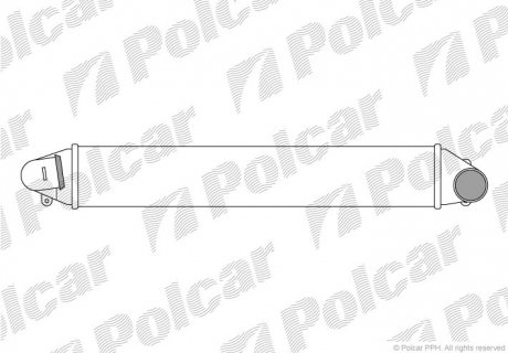 9550J82 Радіатор інтеркулера Ford Galaxy/Seat Alhambra/VW Sharan 1.8T 20V/1.9Tdi 95- POLCAR підбір по vin на Brocar