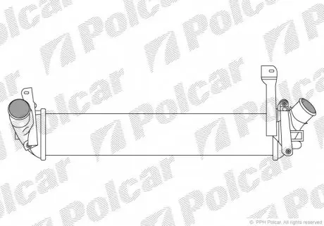 6060J82 Радіатор повітря (Інтеркулер) POLCAR підбір по vin на Brocar