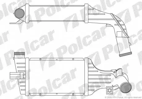 5508J83X Радиаторы воздуха (Интеркулеры) POLCAR подбор по vin на Brocar