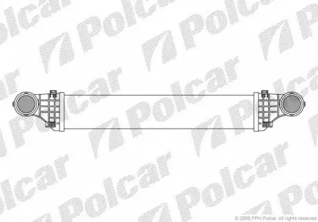 5016J82X Радіатор повітря (Інтеркулер) POLCAR підбір по vin на Brocar