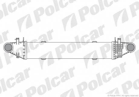 5070J83 Радіатор повітря (Інтеркулер) POLCAR підбір по vin на Brocar