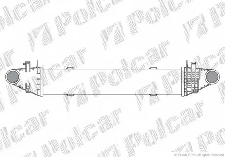 5070J82 Радіатор повітря (Інтеркулер) POLCAR підбір по vin на Brocar
