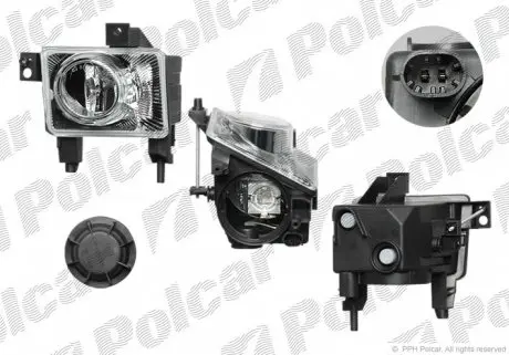 5519292E Фара противотуманная передняя POLCAR підбір по vin на Brocar