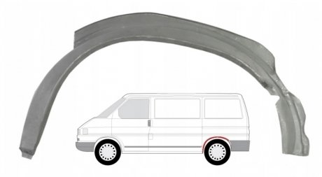 9566837 Ремкомплект підкрилка заднього POLCAR підбір по vin на Brocar