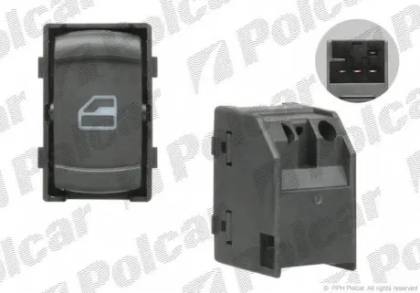 9548P70 Вмикач склопідіймача POLCAR підбір по vin на Brocar
