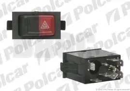 9543P30 Вмикач аварійного світла POLCAR підбір по vin на Brocar