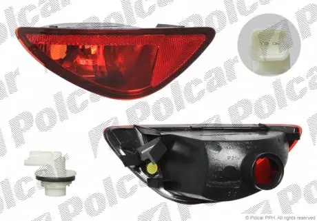 606497E Фара протитуманна задня POLCAR підбір по vin на Brocar