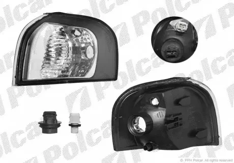 9080203E Вказівник повороту передній POLCAR підбір по vin на Brocar